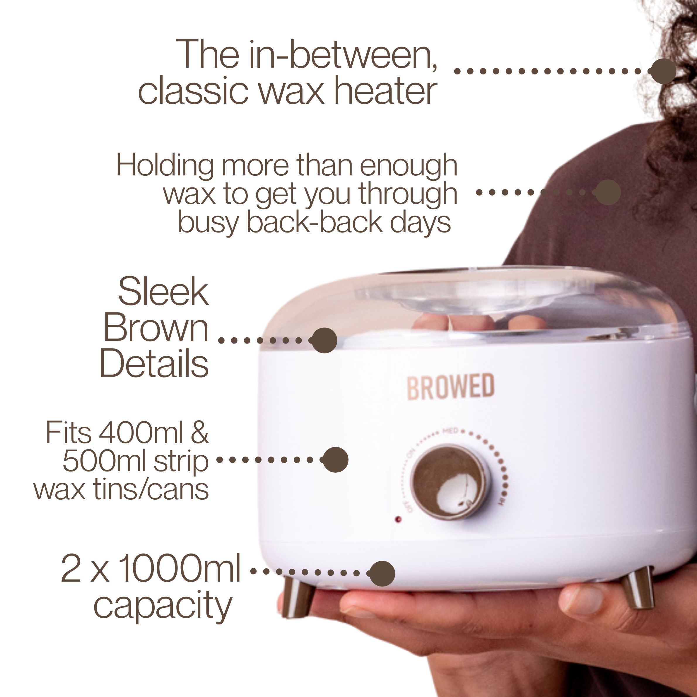 BROWED - Professional Wax Heater, 500ml