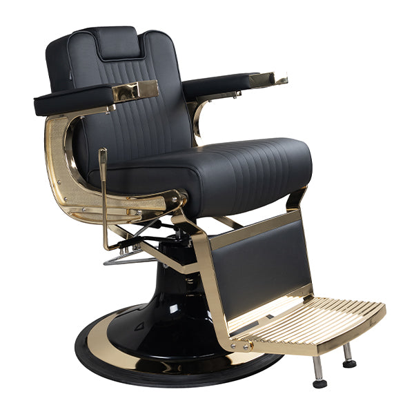 Costello Gold Barber Chair - Black