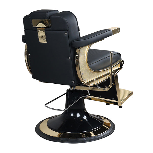 Costello Gold Barber Chair - Black