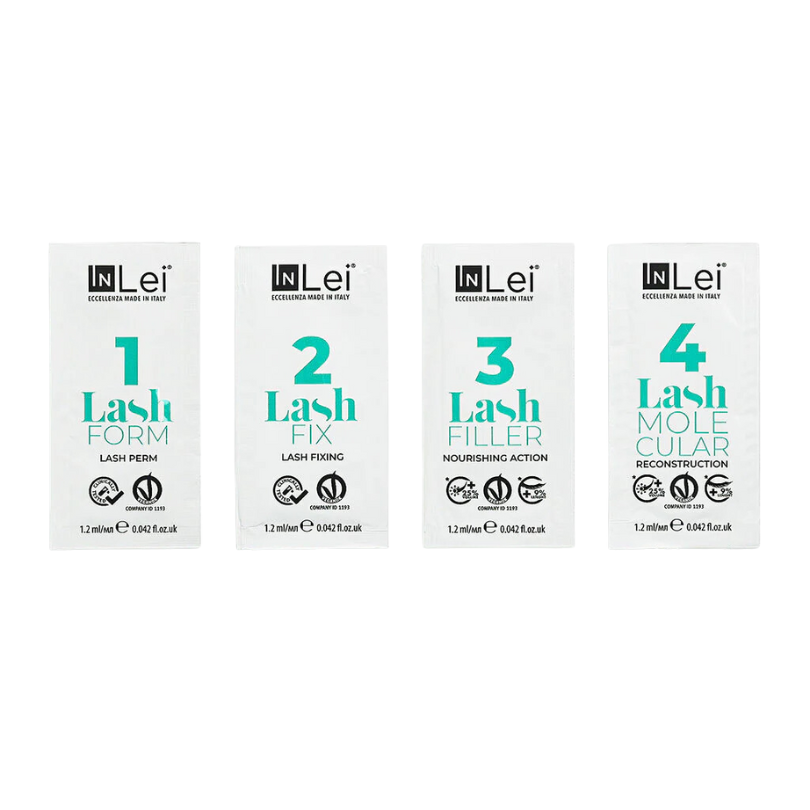 InLei® - Lash Filler 25.9 Sample Kit - Sachets (Includes Step 1-3, Lash Molecular 4)