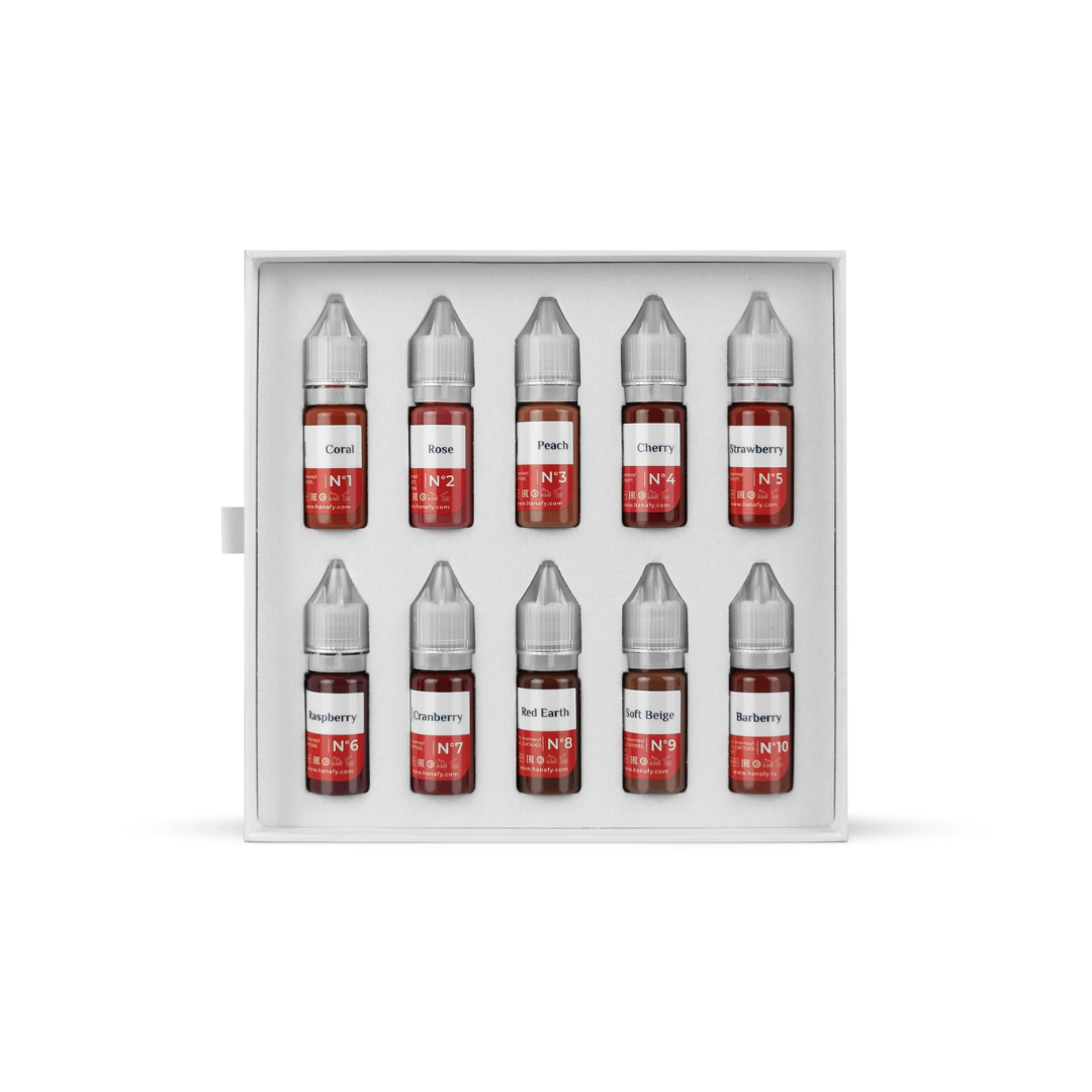 Hanafy - LIPS Pigment Set, 10 x 10ml