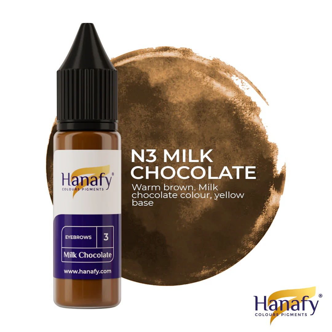 Hanafy - Brow Pigment - N3 Milk Chocolate, 15ml