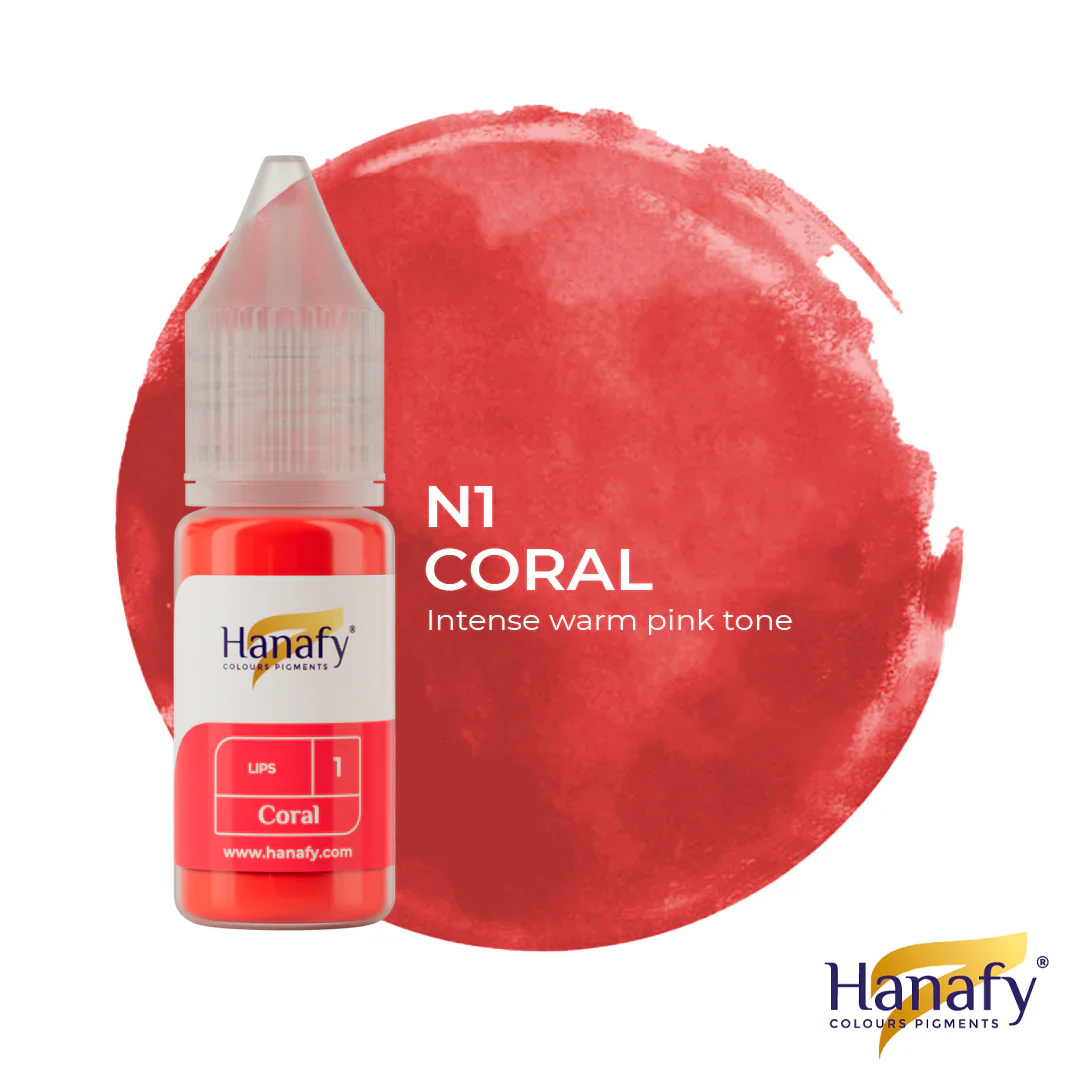 Hanafy - LIP Pigment - N1 Coral, 10ml