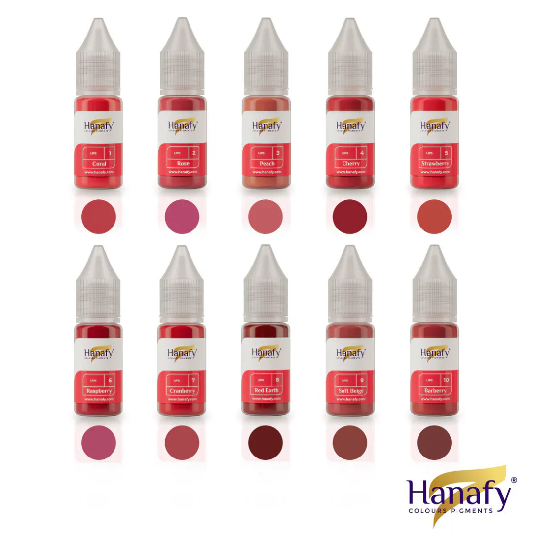 Hanafy - LIPS Pigment Set, 10 x 10ml