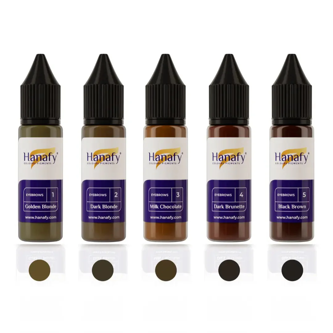 Hanafy - EYEBROW Pigment Set, 5 x 15ml