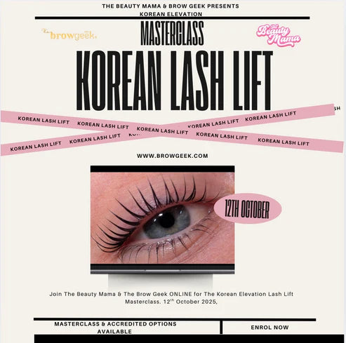 PRE-SALE - The Brow Geek - ONLINE MASTERCLASS - Korean Lash Lift (12th October 2025)