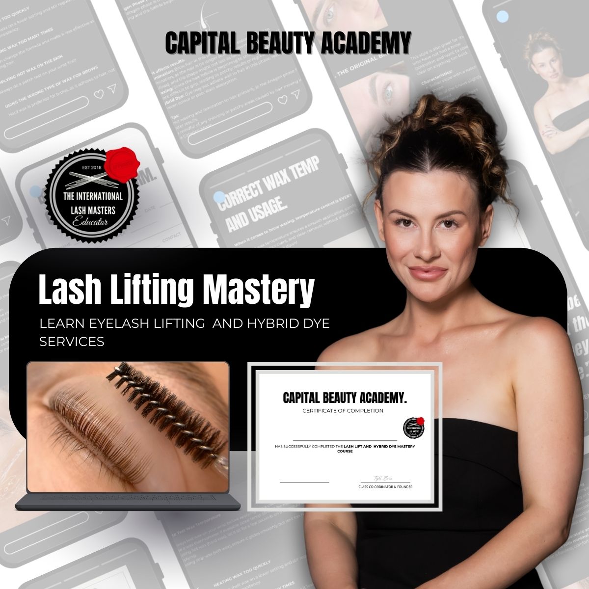 Capital Beauty Academy - Lash Lift & Hybrid Dye Mastery Online Course