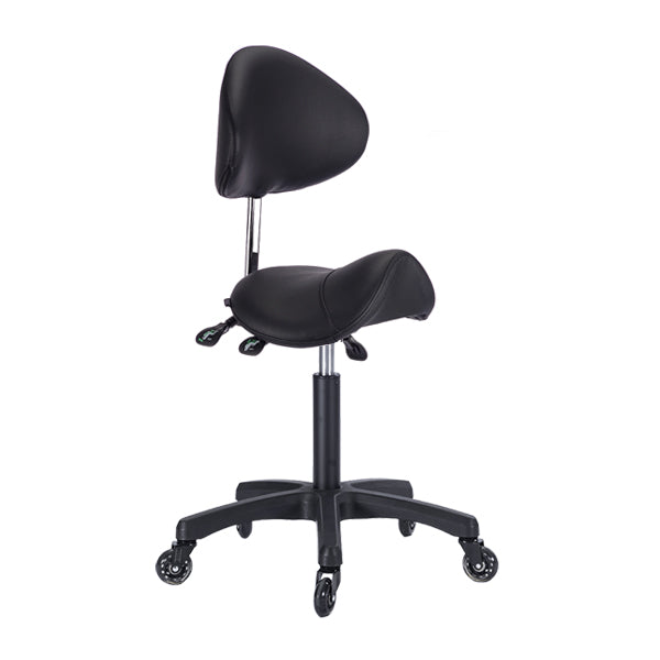 Saddle Medi S2 with Tilt Stool - Black