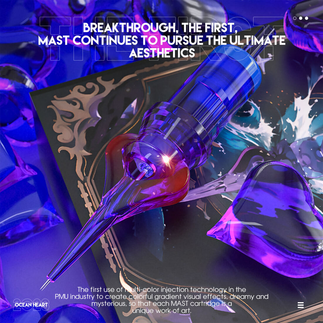 Mast Ocean Heart Cartridges - 1 Round Liner MT (Choose Your Type)