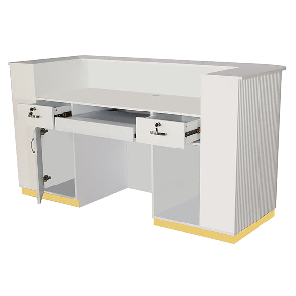 Kratos 1800 Reception Desk - WHITE