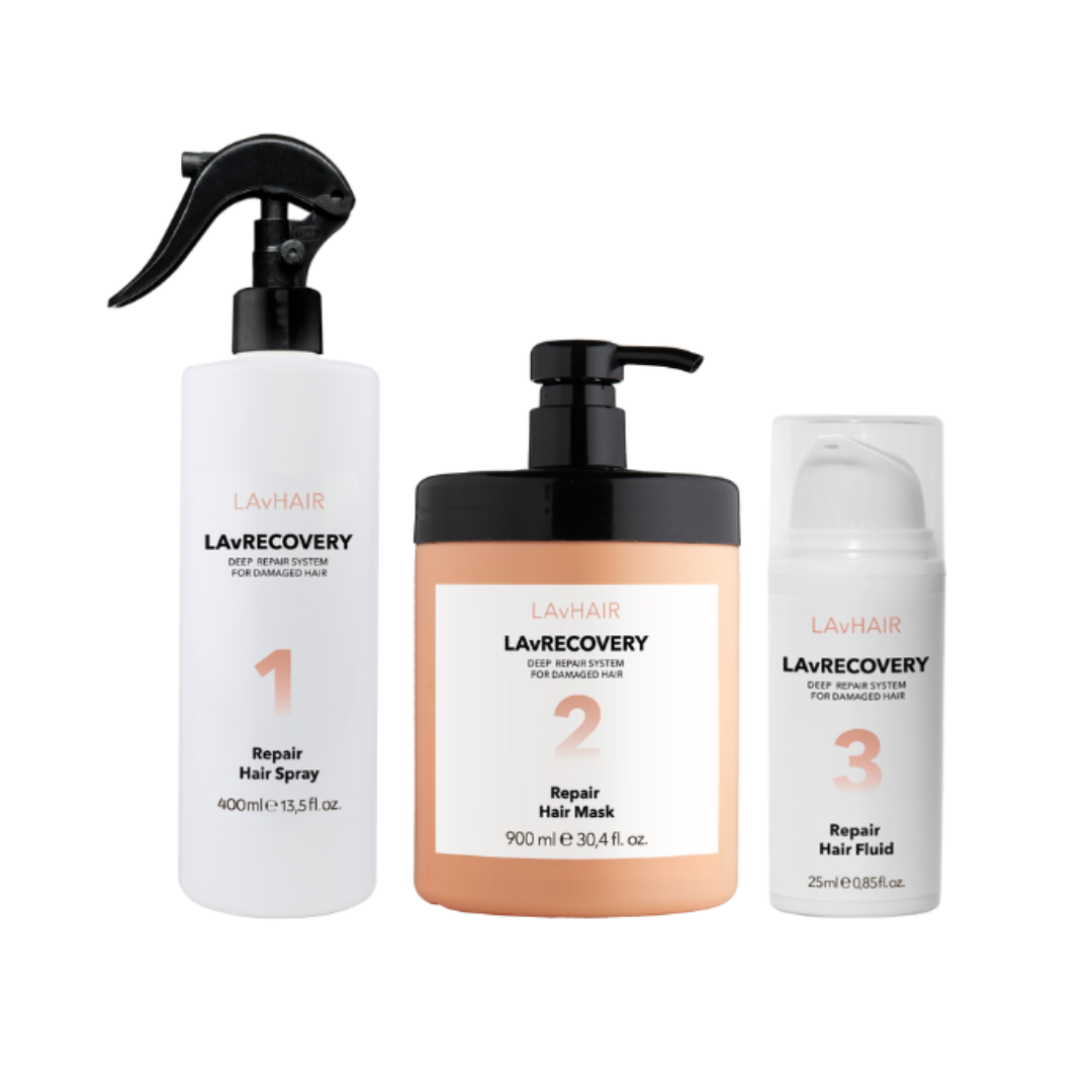LAvHAIR - Deep Repair System for Damaged Hair - LAvRECOVERY 3 Step Kit