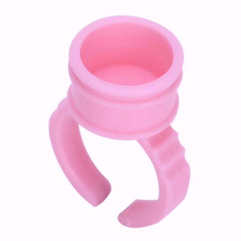 Pigment Cup Rings - Pink - Medium (100pcs)