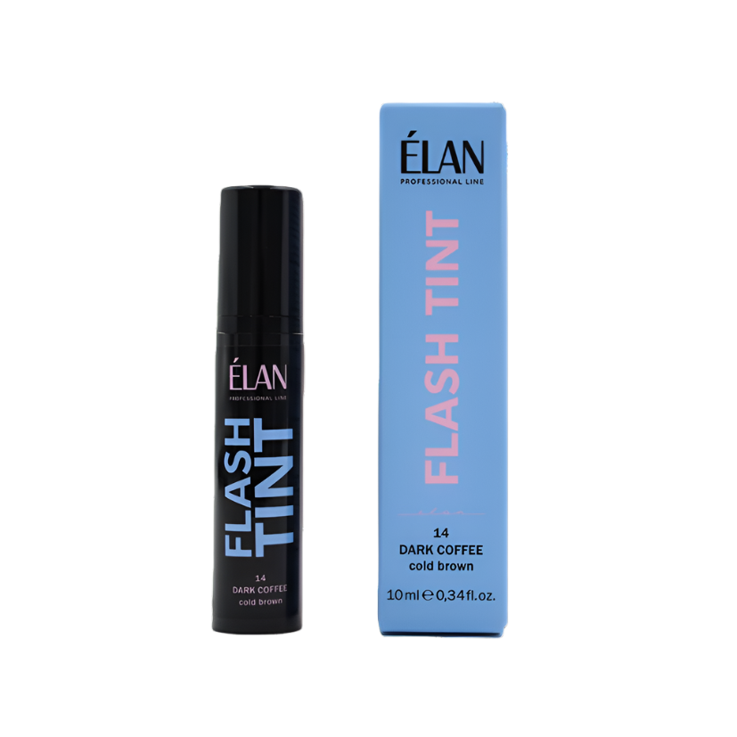 ÉLAN - Eyebrow Flash Tint, 10ml - 14 Dark Coffee (Cold Brown)