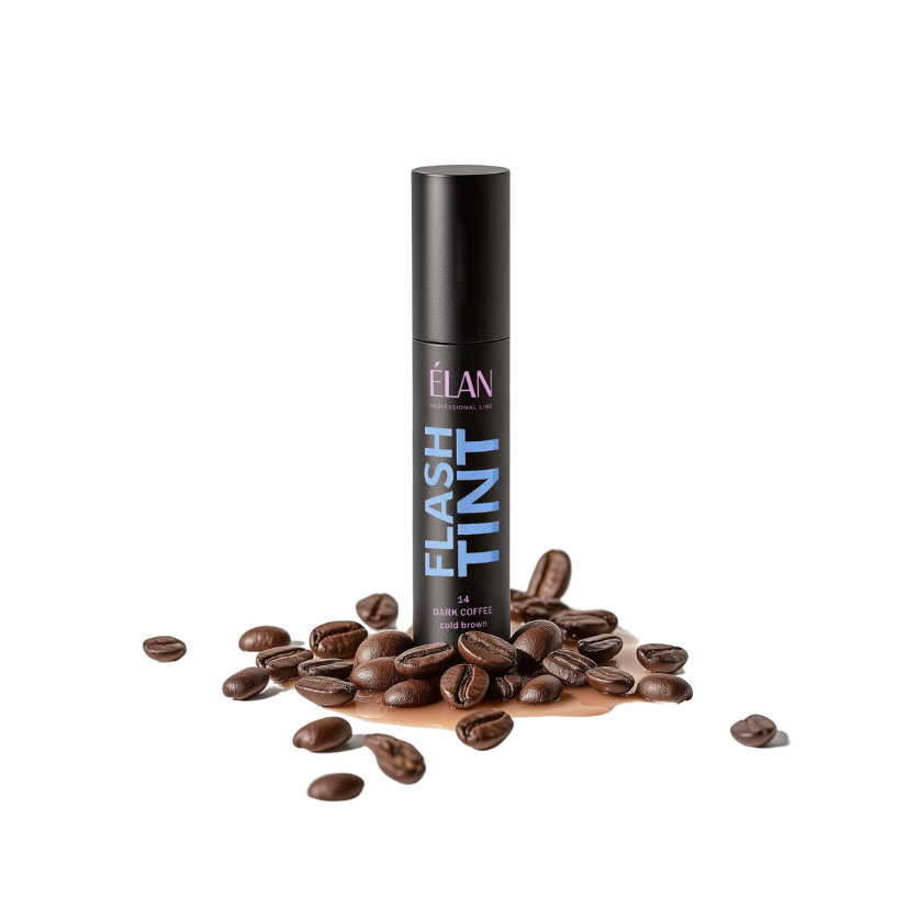 ÉLAN - Eyebrow Flash Tint, 10ml - 14 Dark Coffee (Cold Brown)