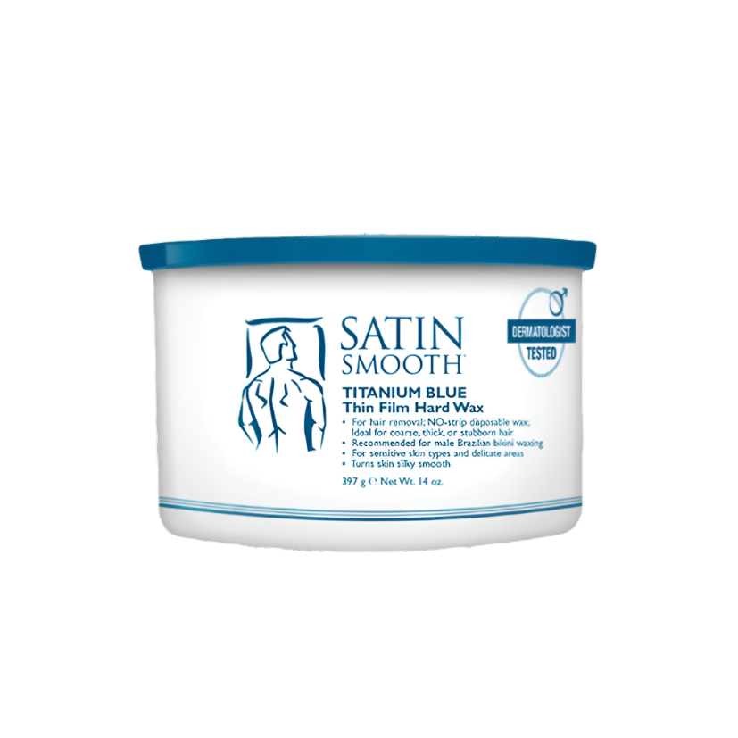SATIN SMOOTH - Titanium Blue Thin Film Hard Wax, 396g