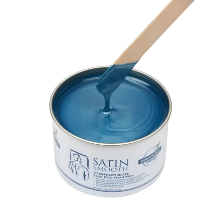 SATIN SMOOTH - Titanium Blue Thin Film Hard Wax, 396g
