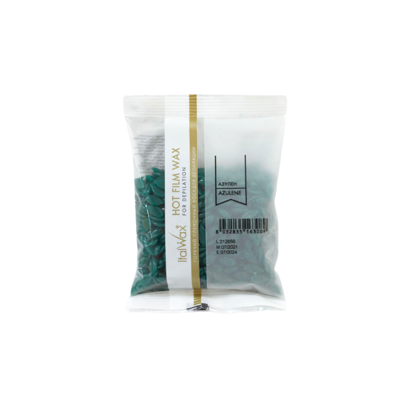 Italwax - Hard Wax Azulene, 100g *EXPIRES 03/27*