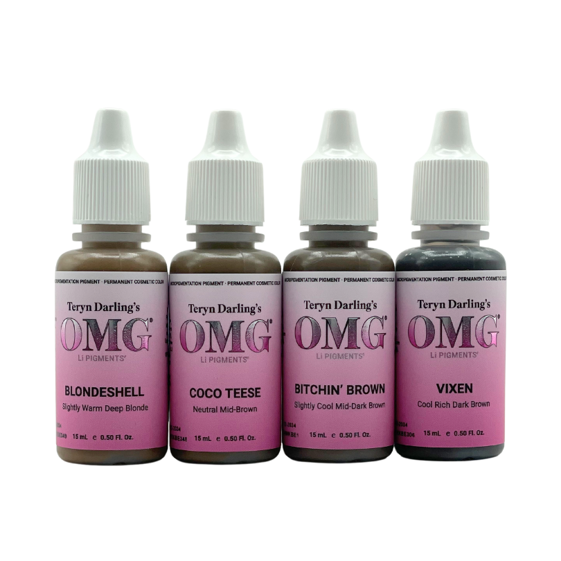 OMG Brow Pigment Set (All 4 Colours)