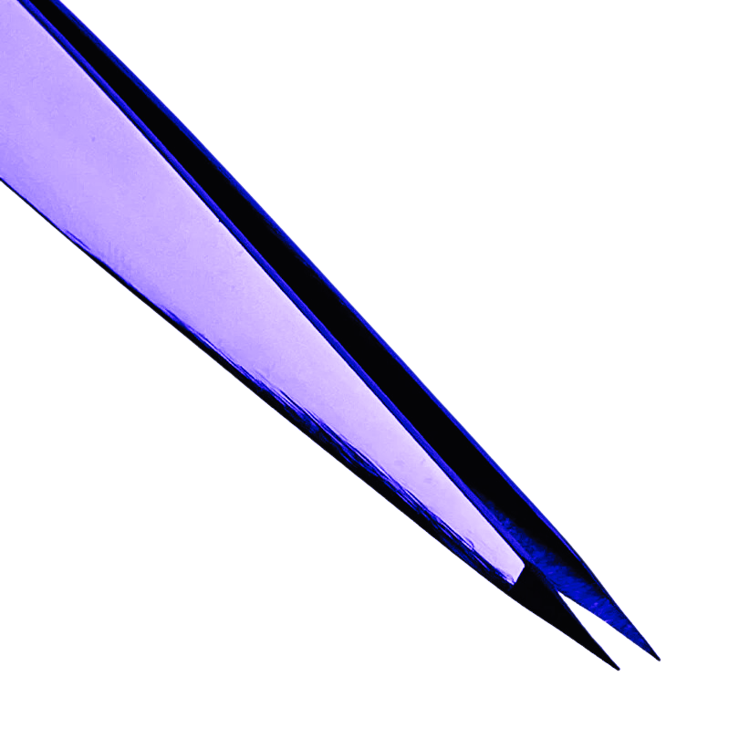 Browshop Professional Tweezer - Fine Point Purple Plasma (Wholesale 5 pack, RRP $29.99)