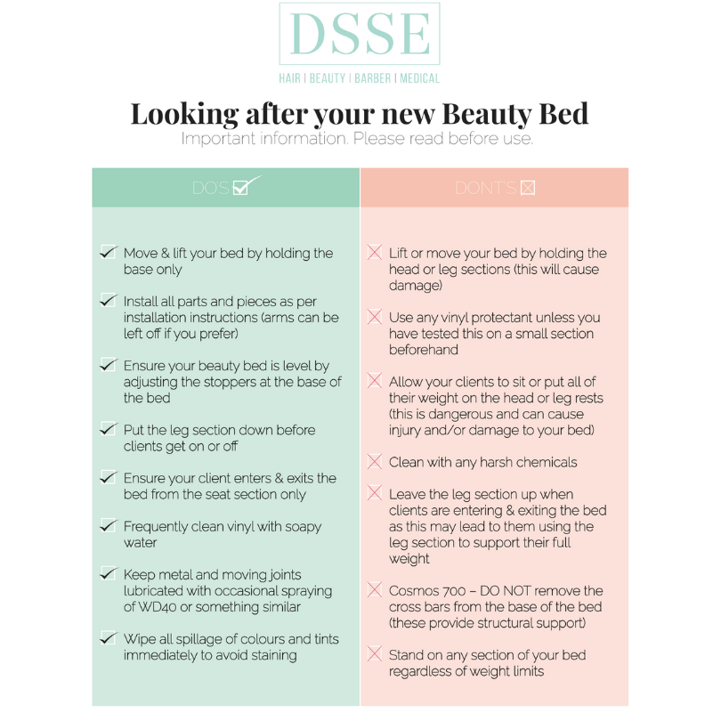 Eros Treatment Bed - Black