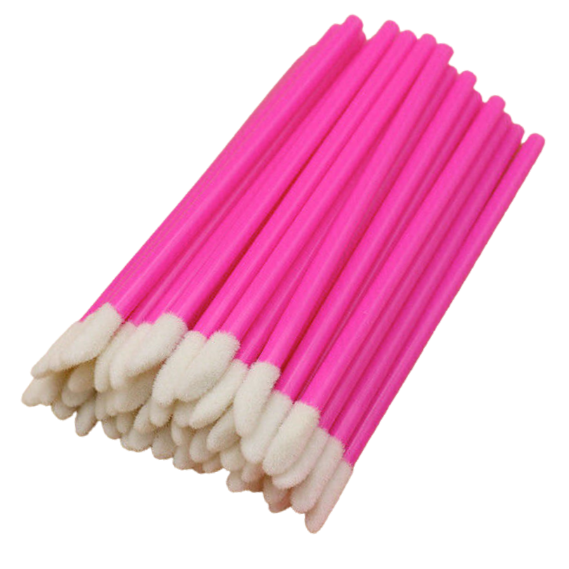 Doe Foot Lip Applicators - Hot Pink (50 250 500pcs) – Browshop