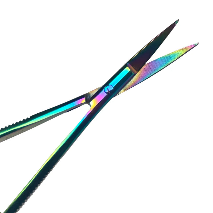 Browshop Professional Tweezer & Scissor Set - Rainbow Holographic