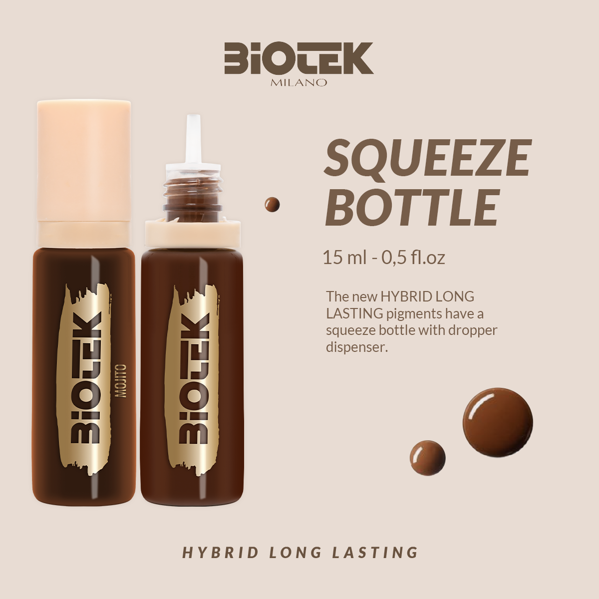 Biotek Hybrid Long Lasting Brow Pigment Kit (5 x 15ml Pigments)