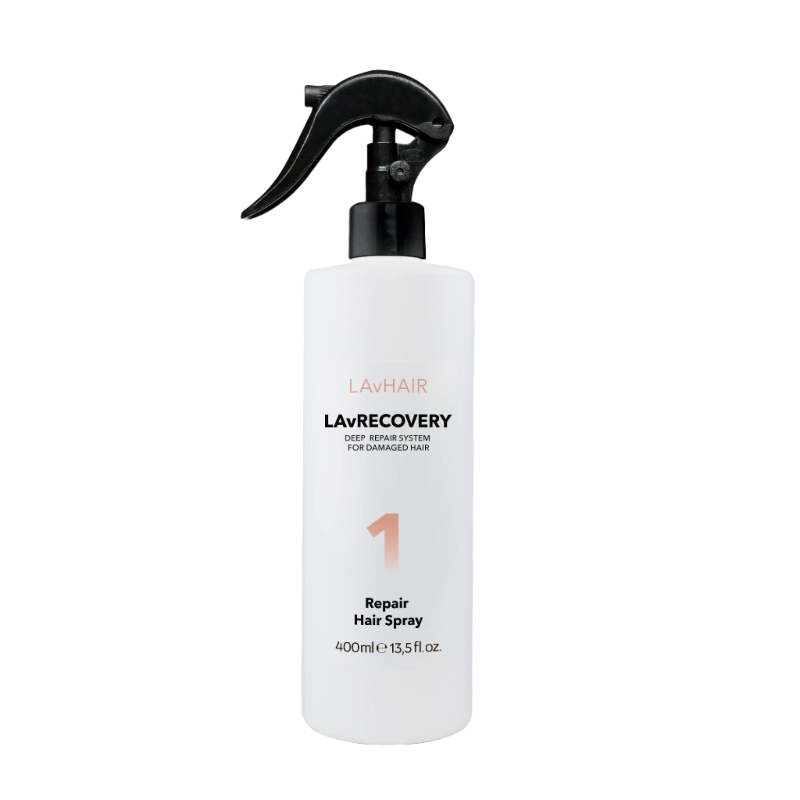 LAvHAIR - Deep Repair System for Damaged Hair - LAvRECOVERY Repair Hair Spray, 400ml