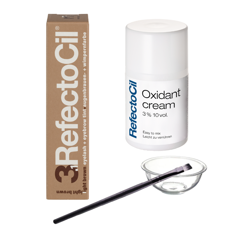 RefectoCil - Lash & Brow Tint Kit (Cream Oxidant) - Light Brown