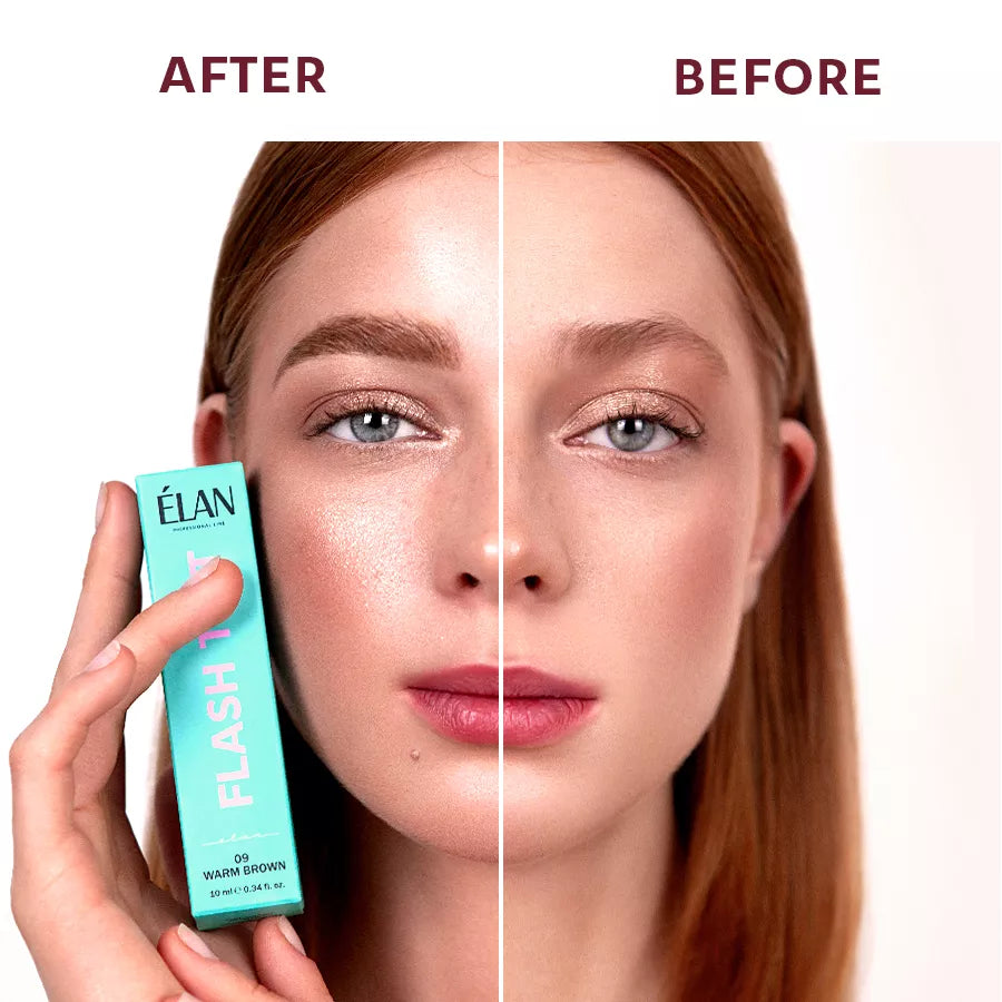 ÉLAN - Eyebrow and Eyelash Flash Tint, 10ml - 13 Warm Brown (Milk Chocolate)