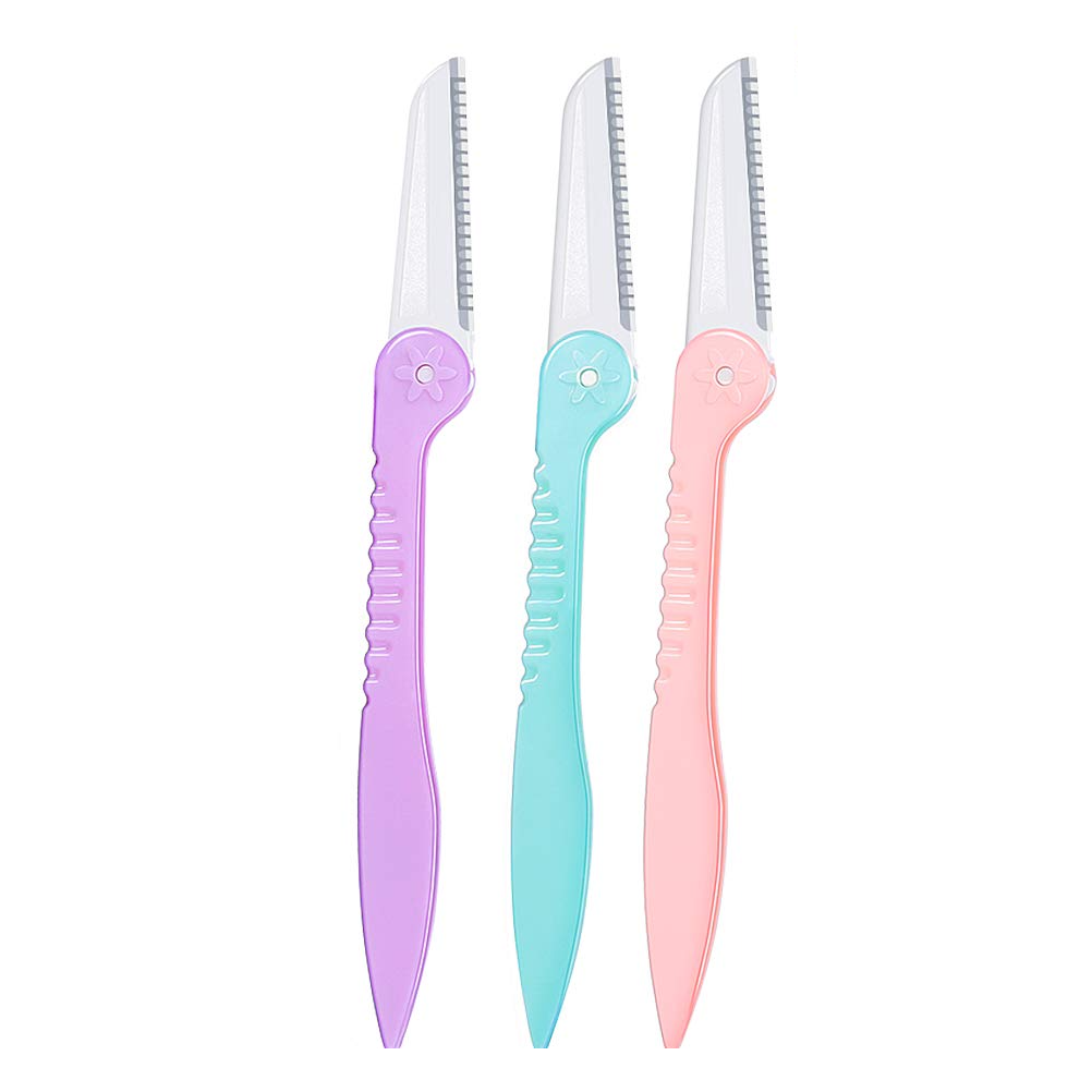 Premium Disposable Eyebrow & Face Razors (3pcs)
