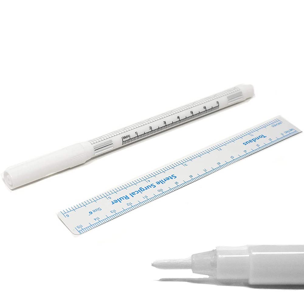 Surgical skin marker - white - 1 mm