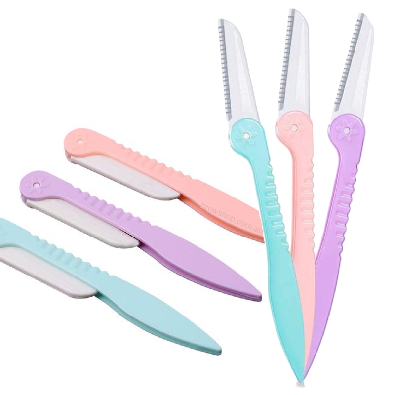 Premium Disposable Eyebrow & Face Razors (3pcs)