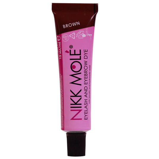 Nikk Mole Permanent Dye For Eyelashes & Brows - Brown 15ml