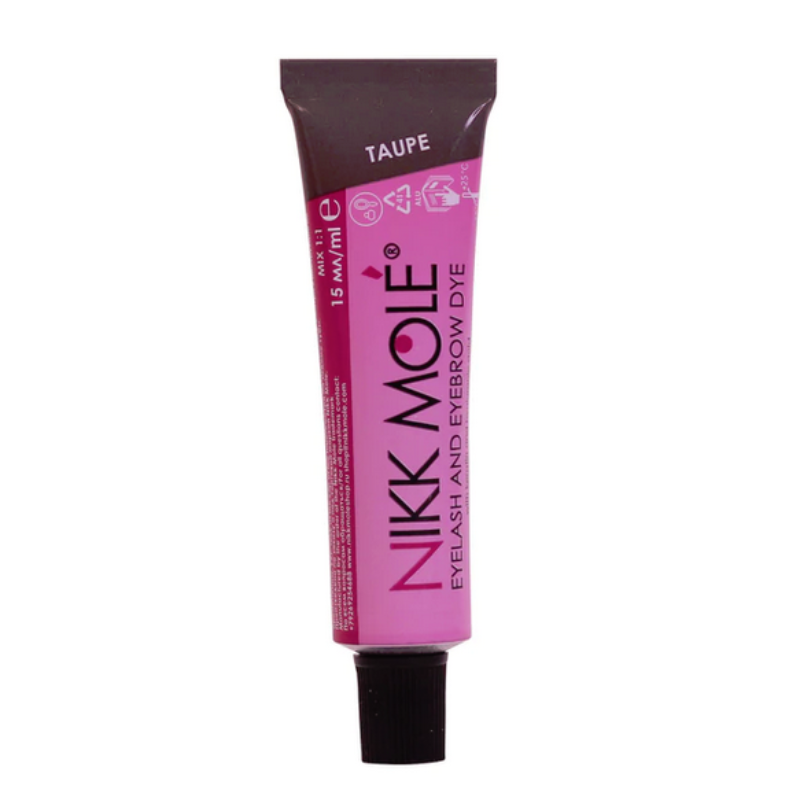 Nikk Mole Permanent Dye For Eyelashes & Brows - Taupe 15ml