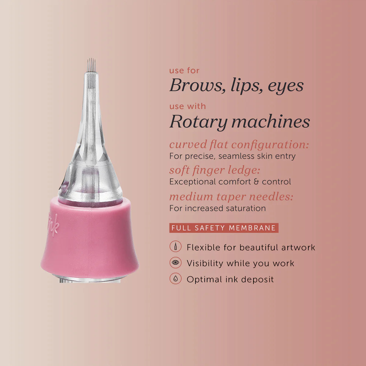 Tina Davies PIXL Cartridges 5U Curved Flat 0.30mm (10 pcs) (.30mm 5U CF MT)