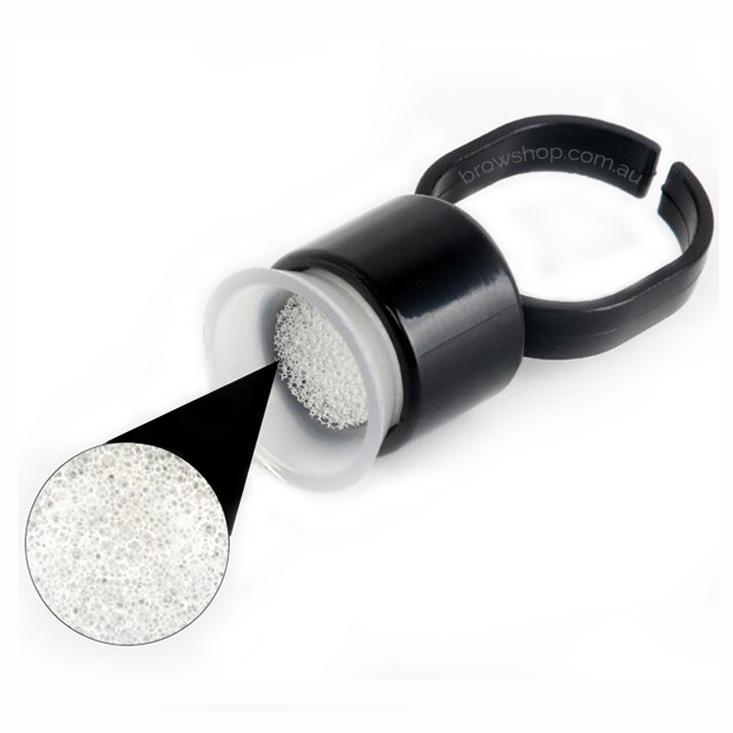 Pigment Cup Rings with Sponge - Sterile (100 pcs) YIJT Microblading Cosmetic Tattoo SPMU PMU