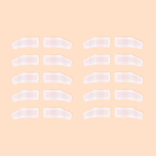 Dry Brow Aftercare Waterproof Covers for Eyebrows (10 Pairs)