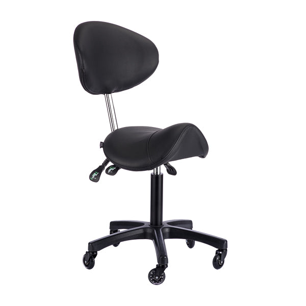Saddle Medi S2 with Tilt Stool - Black