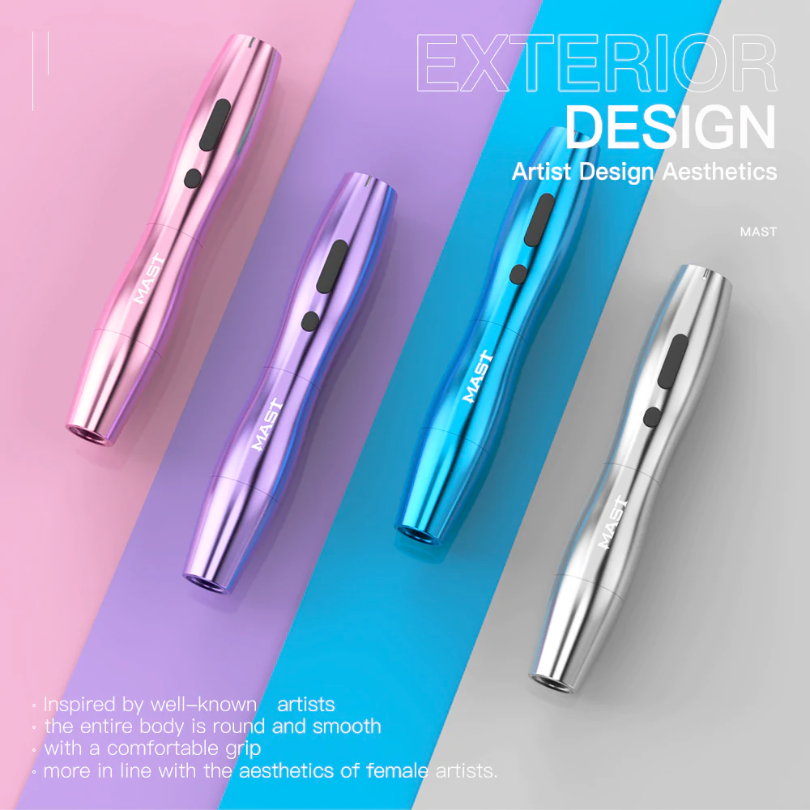 Dragonhawk Mast P20 Wireless Tattoo Machine - Purple