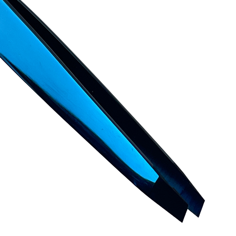 Browshop Professional Tweezer - Slanted Blue Plasma