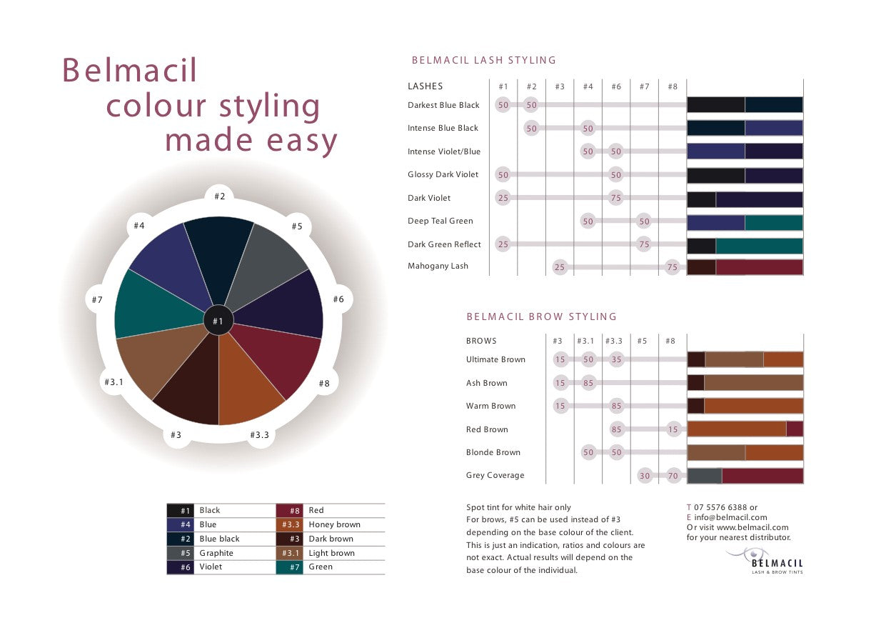 Belmacil Lash & Brow Tint 20g (Choose Your Colour)