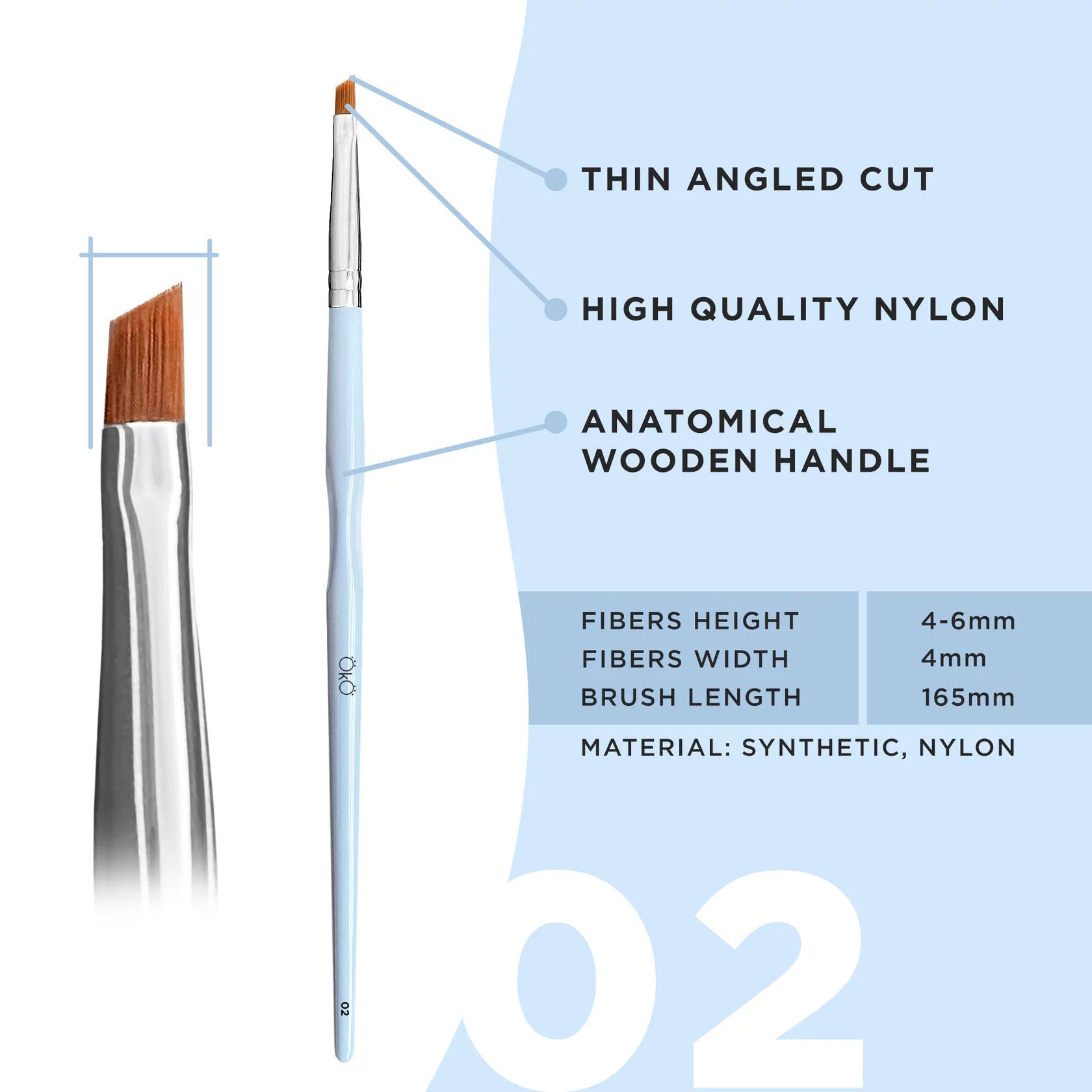 OkO - Mini Angled Brush 