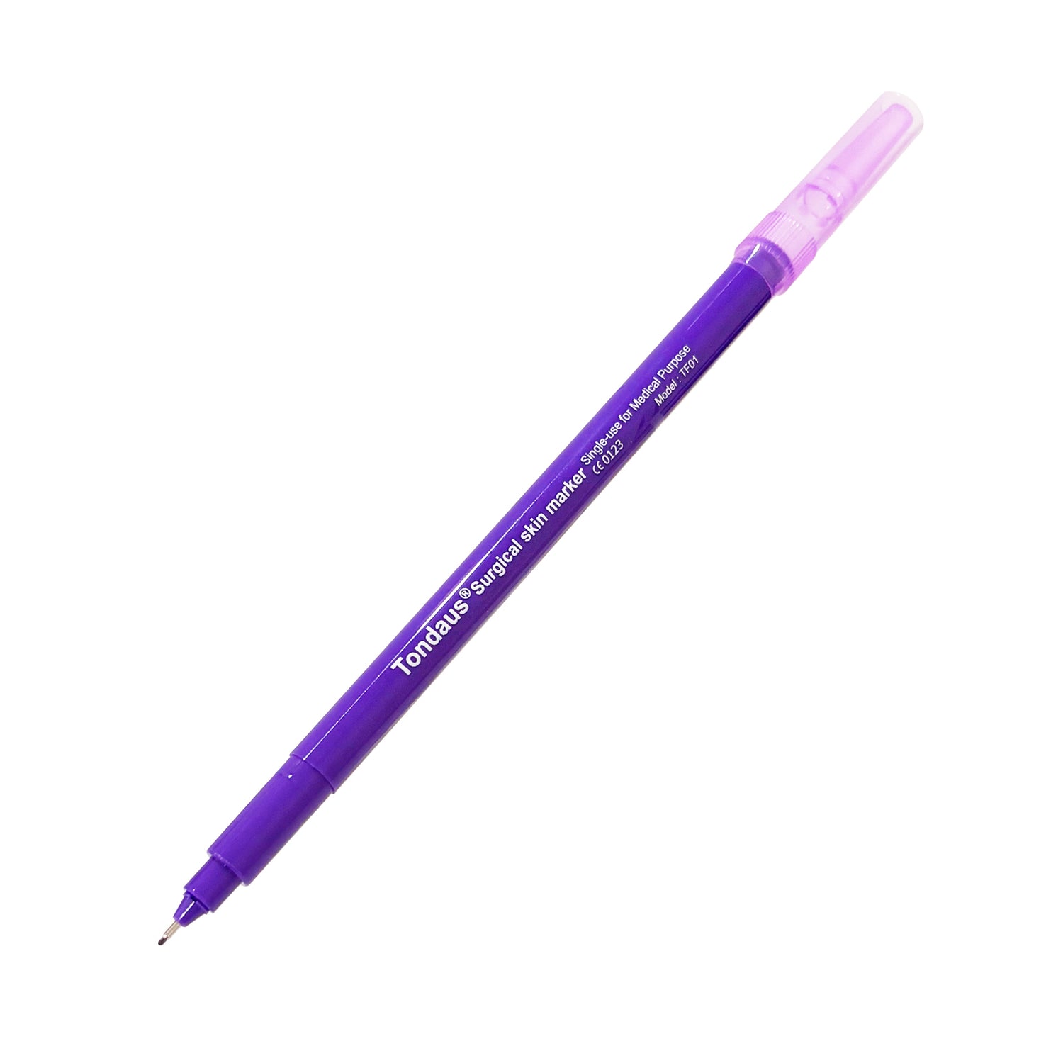 Sterile Surgical Marker with Ruler- PURPLE (0.5mm Tip)