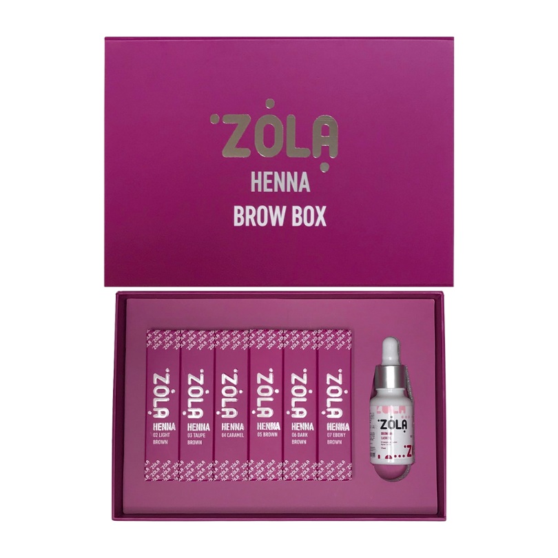 Zola Brow Henna 10g Set - 6 Colours