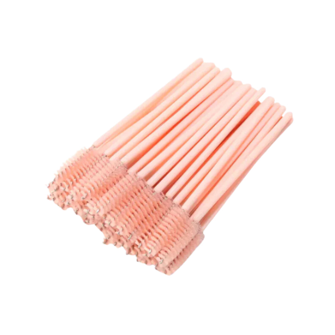 Disposable Mascara Wands - Peach (50pcs)