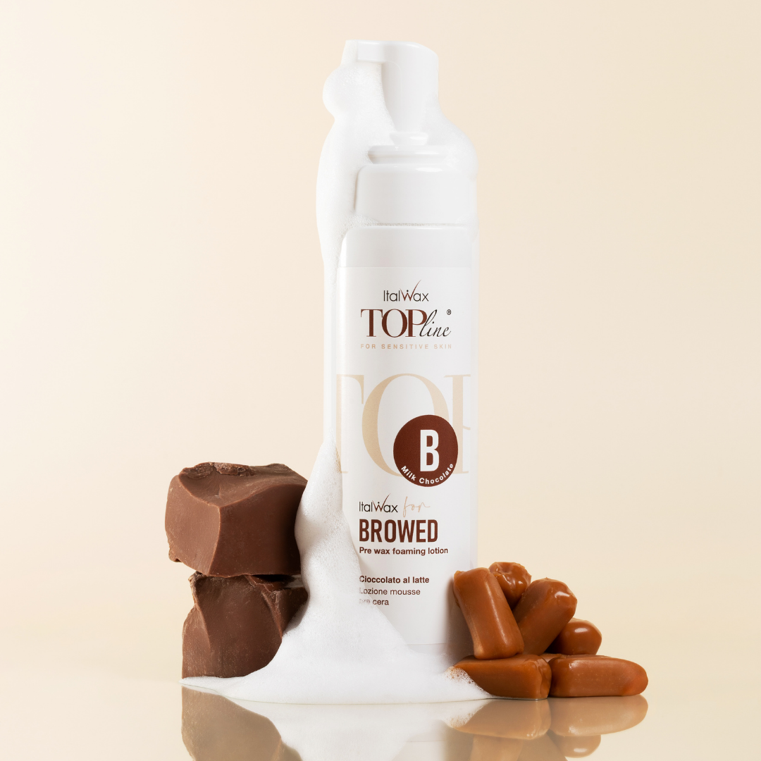 Italwax - Topline Milk Chocolate Pre Wax Foam, 200ml