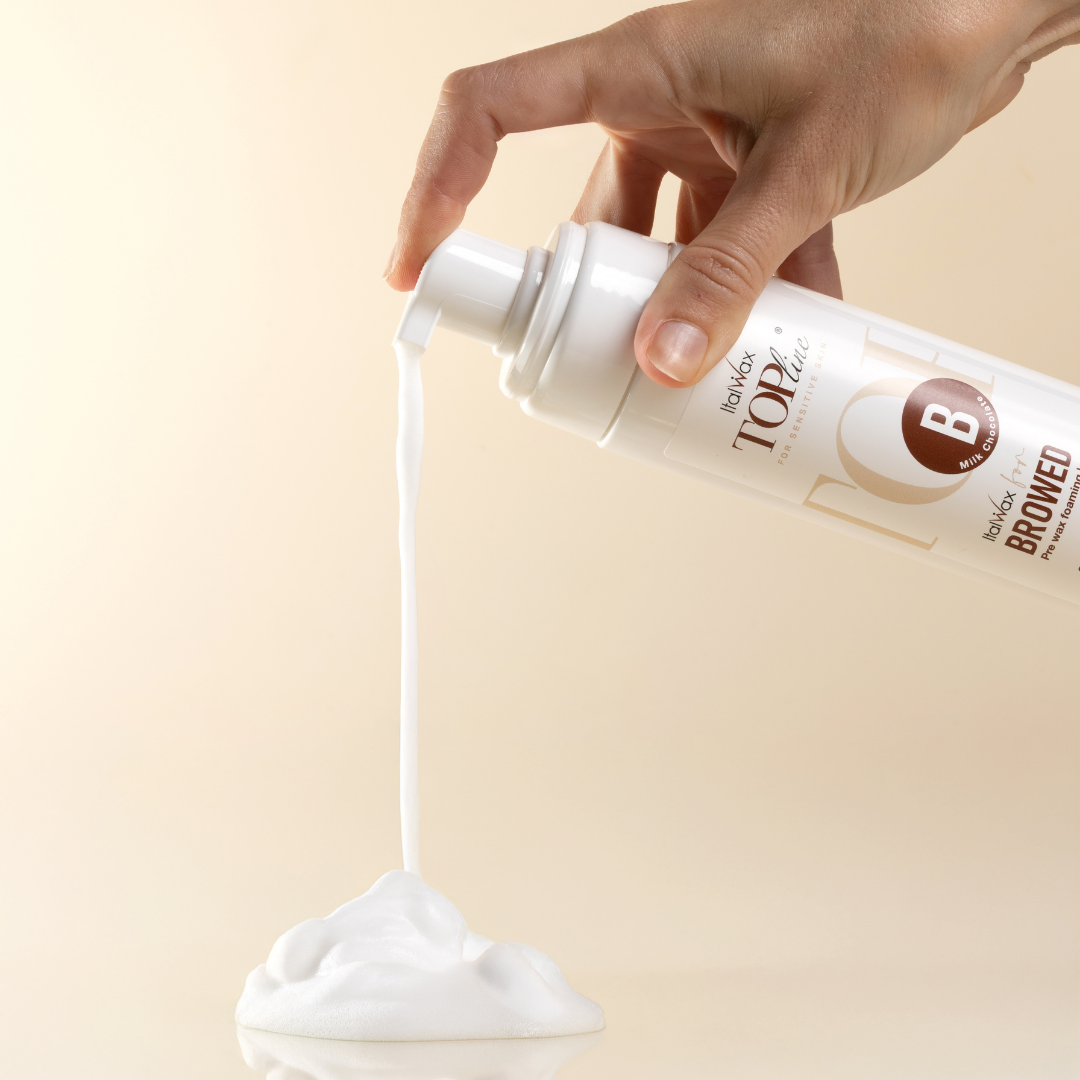 Italwax - Topline Milk Chocolate Pre Wax Foam, 200ml