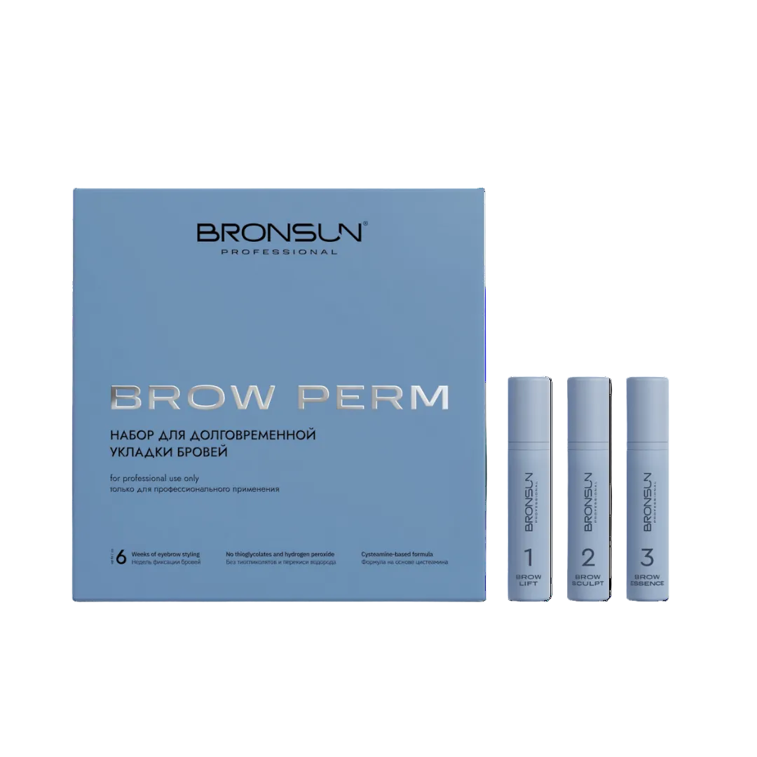 BRONSUN - Long Term Brow Perm Composition Box Set - 3 Steps