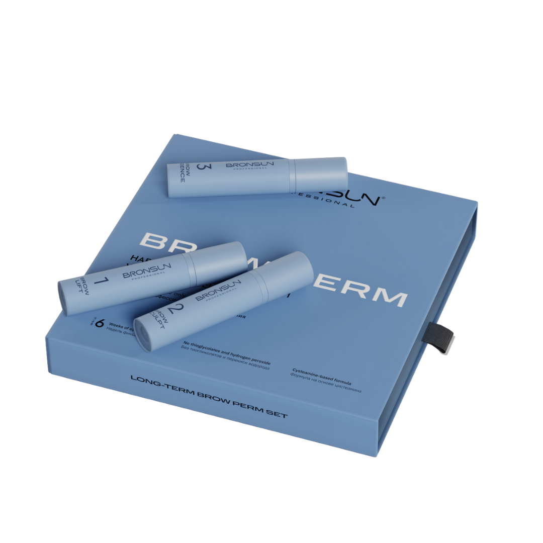 BRONSUN - Long Term Brow Perm Composition Box Set - 3 Steps